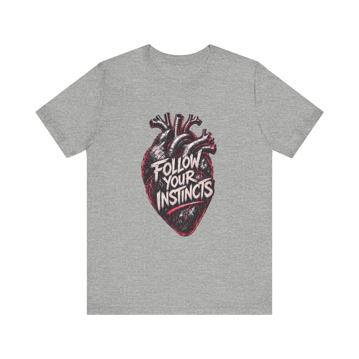 Anatomical Heart 'Follow Your Instincts' Tee | Graphic Heart Illustration