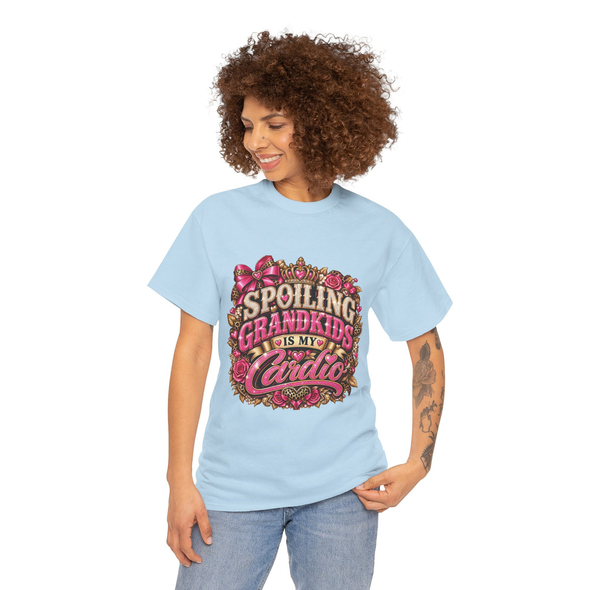 Spoiling Grandkids Is My Cardio T-Shirt | Grandma Grandparent Tee