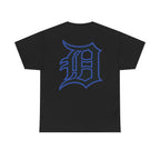 Detroit Basketball Lion Graphic Tee | Motor City D Old English Logo