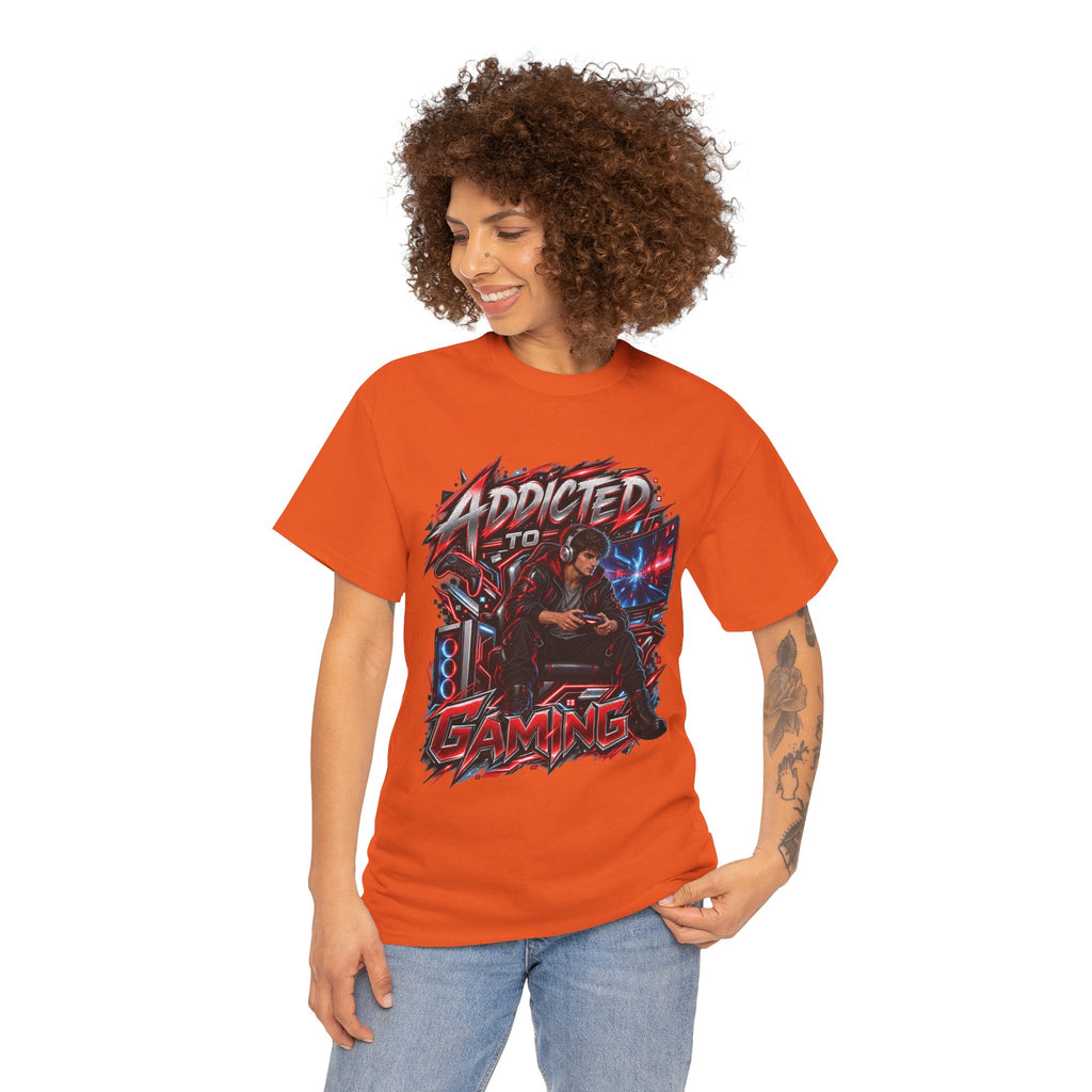 Addicted to Gaming Graphic T-Shirt