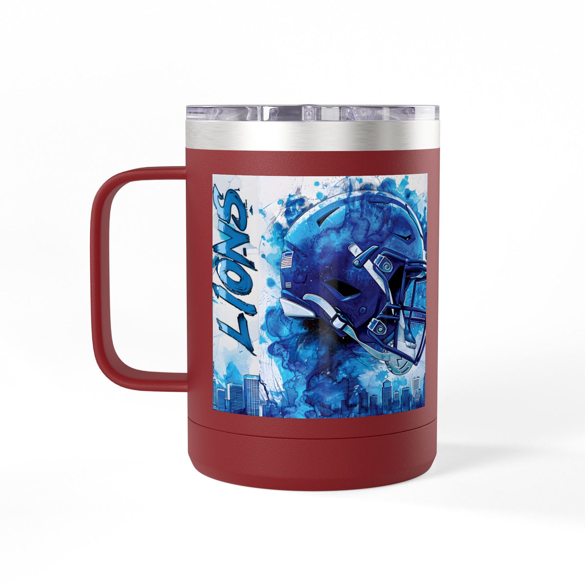 Blue Football Helmet Lions mug | 15oz Tumbler