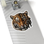 Tiger Face with 'Do It or Quit' Text Sticker | Kiss-Cut Vinyl Decal