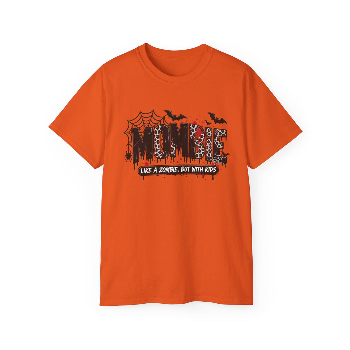 Zombie Mom tee | Halloween spiderweb bats mommy shirt