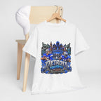Detroit Football Graphic Tee | City Skyline, Players, Lions-Inspired Design