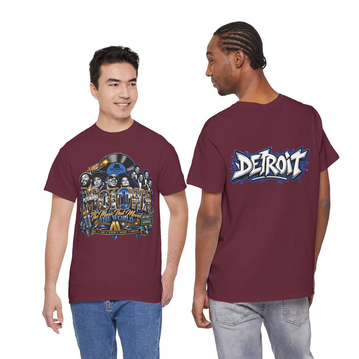Motown Legends Tee | Detroit Graffiti Back