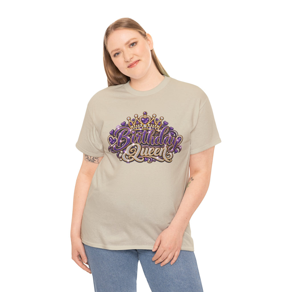 Birthday Purple Queen Graphic T-Shirt