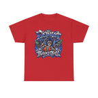 Detroit Basketball Lion Graphic Tee | City Streetball Detroit D Logo