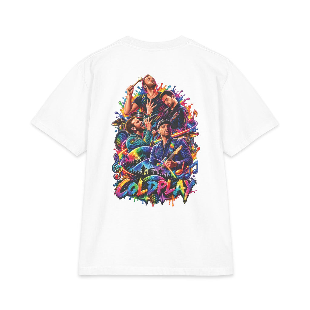 Coldplay Band Logo T-Shirt | Colorful Tour Art