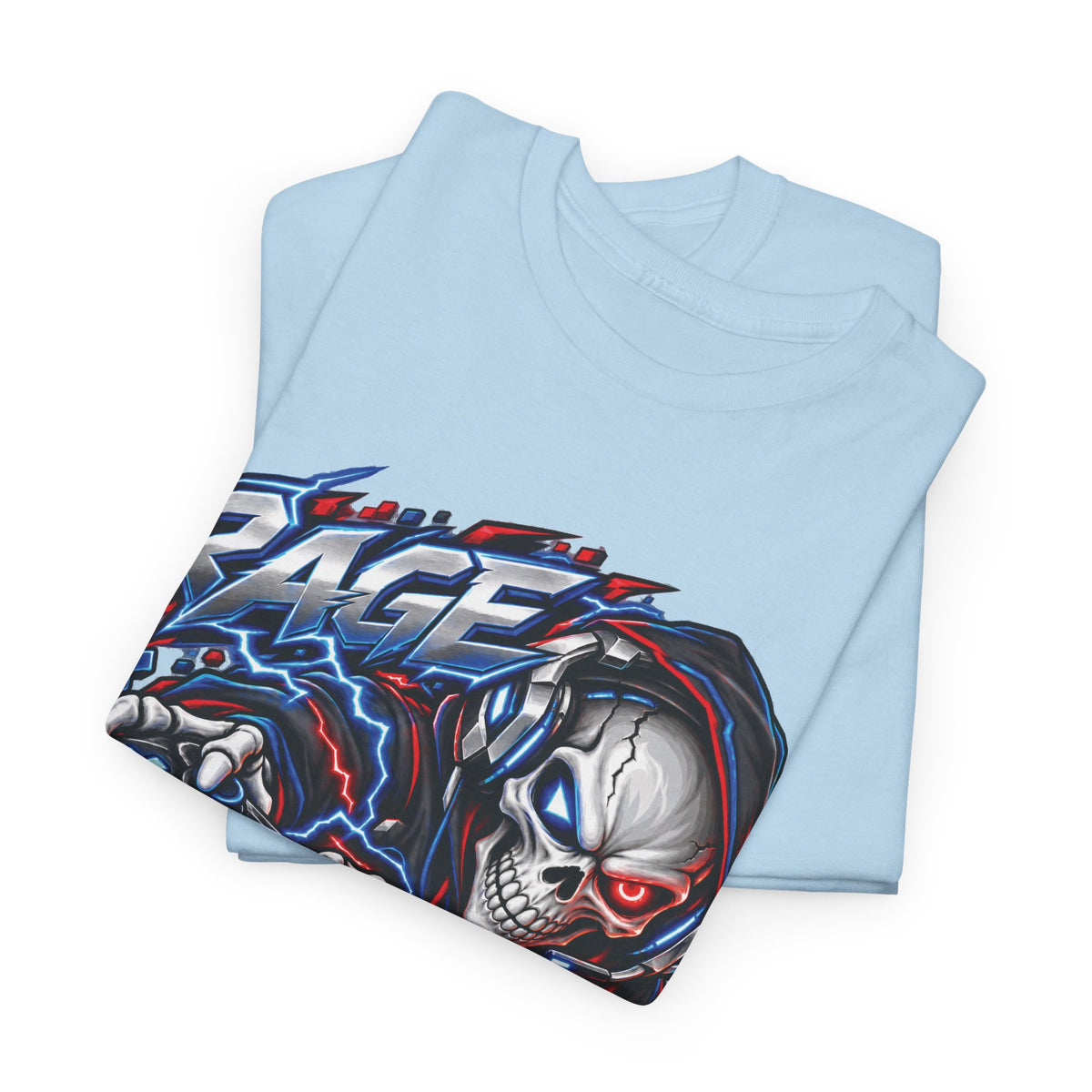Rage Mode Gamer Skull Graphic T-Shirt