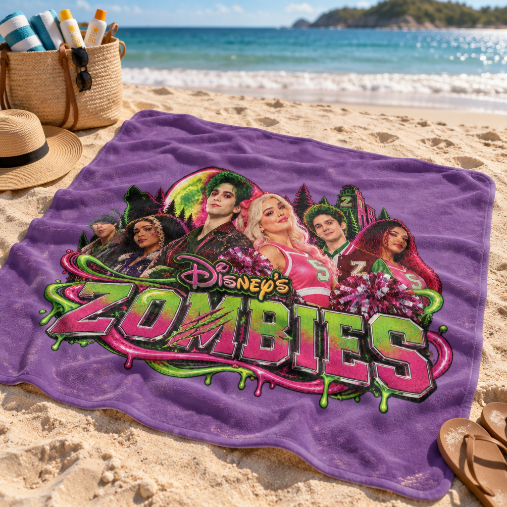 Zombies Characters Blanket | Velveteen Microfiber Blanket