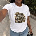 God Don't Play About Me T-Shirt | Crowned Script Graphic Tee