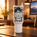 Football Dad Tumbler | 40oz Insulated Travel Mug