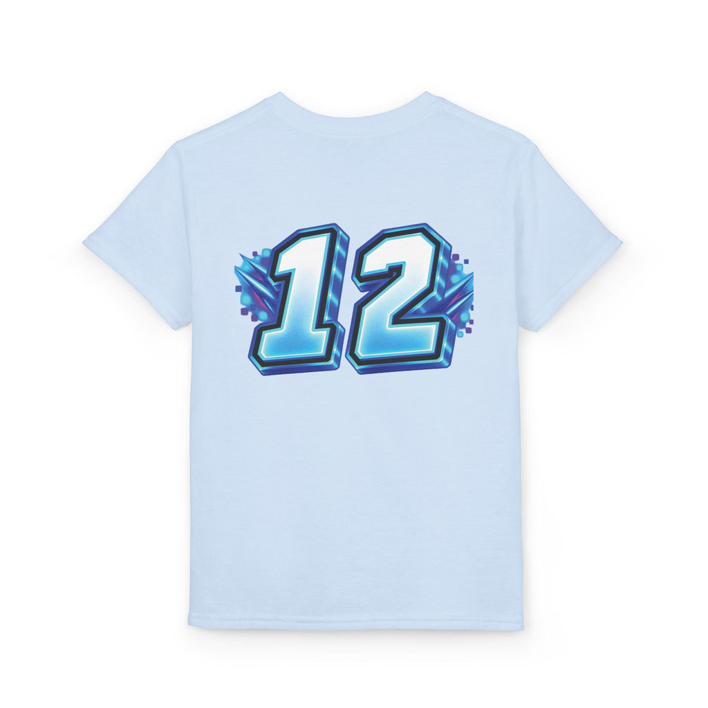 Fortnite Birthday Battle Begins Youth T-Shirt – Custom Number 12