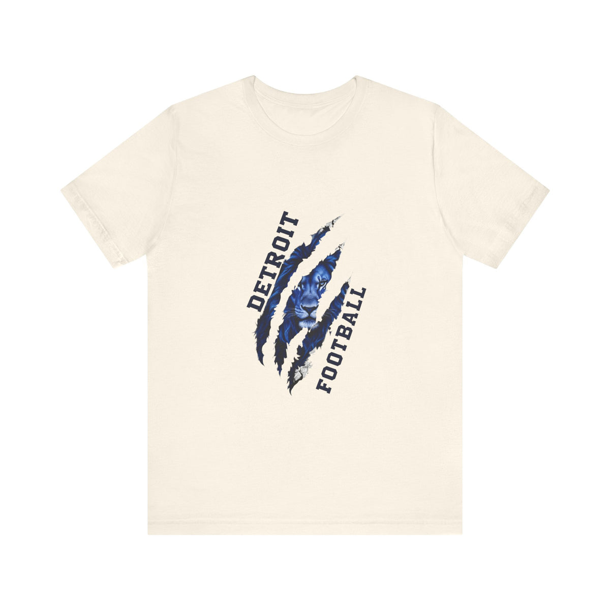 Detroit Football Claw Mark Tee | Lion Mascot Grunge