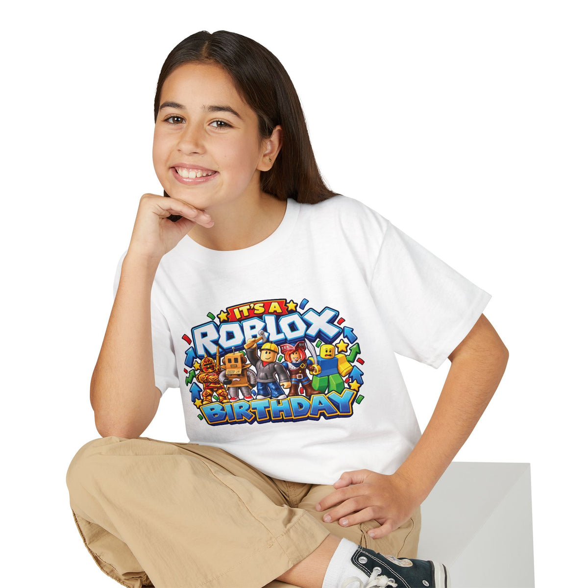 Roblox Birthday Leveling Up 9 Youth T-Shirt