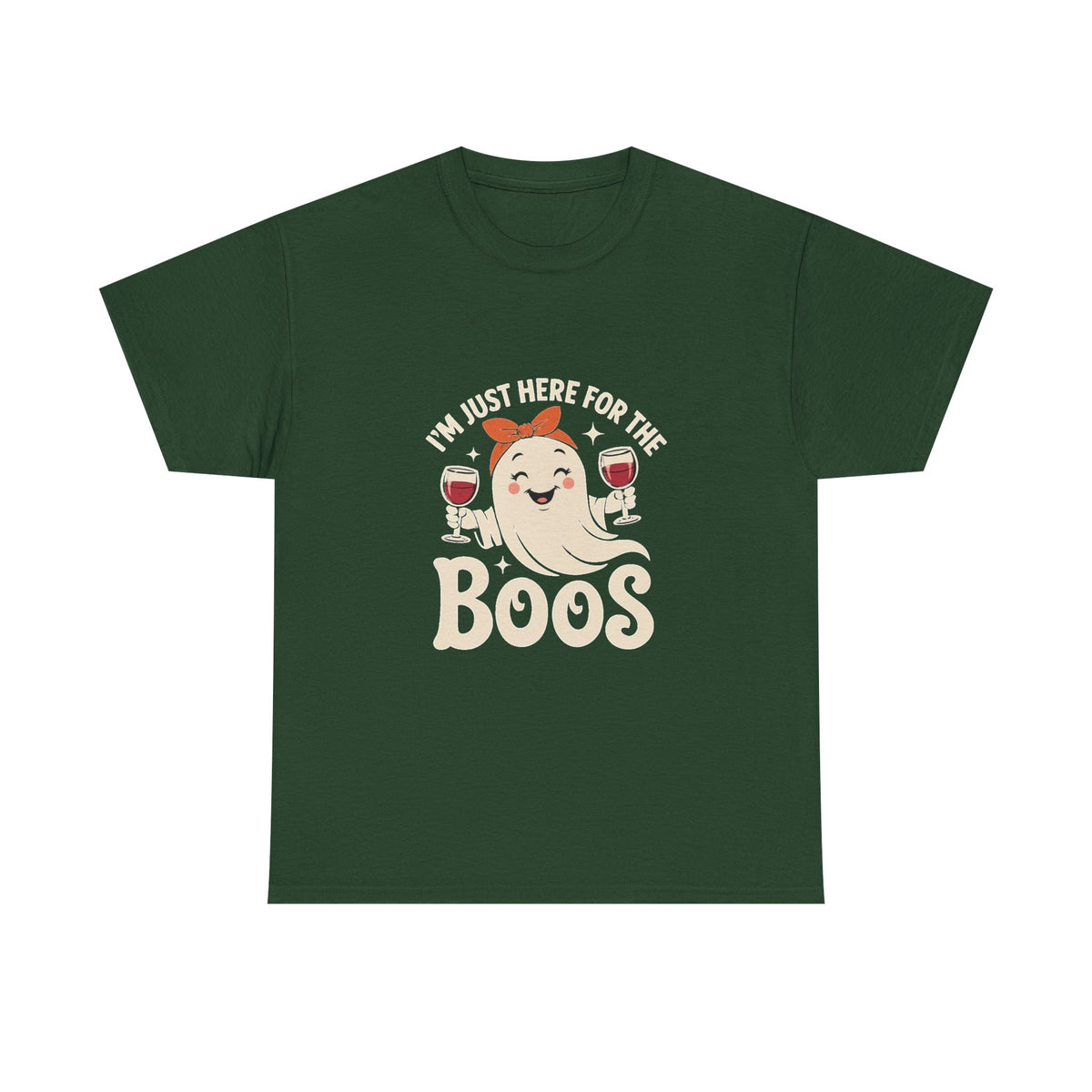 Rosie Ghost with Wine Boos T-Shirt | Halloween Wine Lover Tee