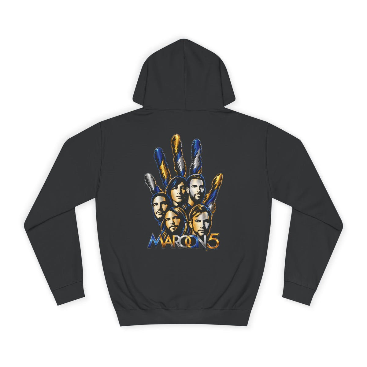 Maroon 5 Band Portrait Handprint Hoodie | Music Band Pullover