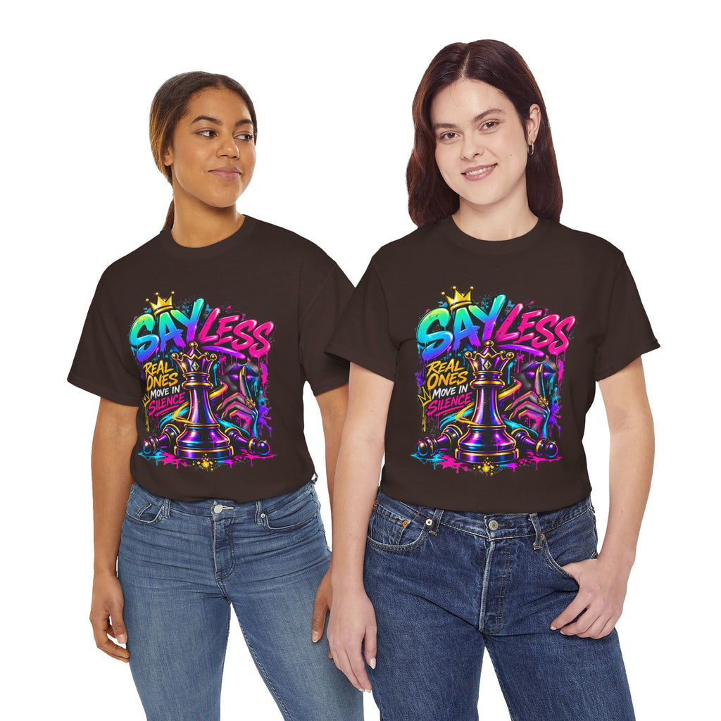 Say Less Chess King Tee | Graffiti Chess Piece Streetwear