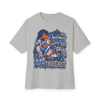 Lions Detroit City Grit tee | Motor City skyline, 313, sneaker and bulldog illustration