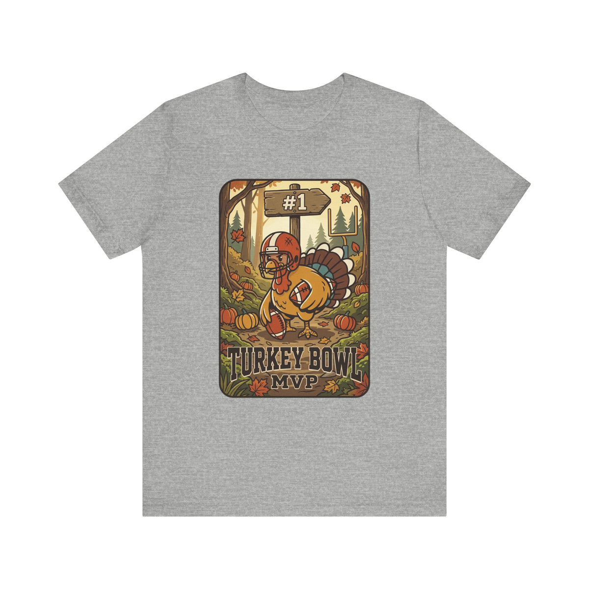 Turkey Bowl MVP T-Shirt | Thanksgiving Football Turkey Design