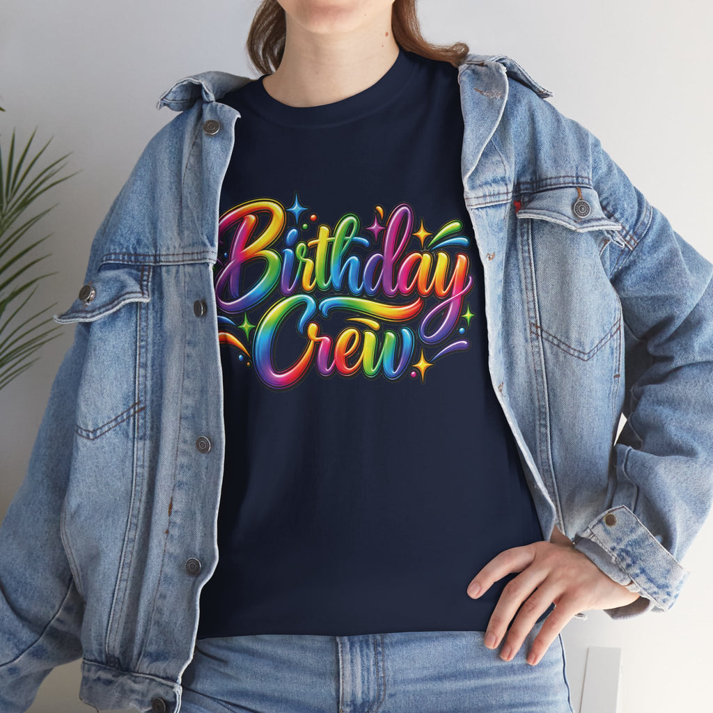Birthday Crew Colorful Celebration T-Shirt