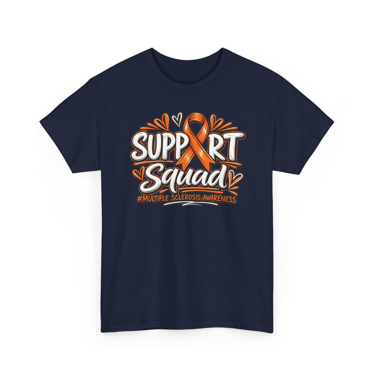 Multiple Sclerosis Squad Tee | Orange Awareness Ribbon, Leukemia Awareness