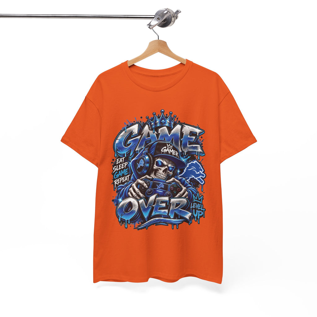 Game Over Skull Gamer Tee | Video Game Controller Graphic Shirt