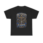 Detroit Libra T-Shirt | Skull Scales, Blue Roses, Zodiac Design