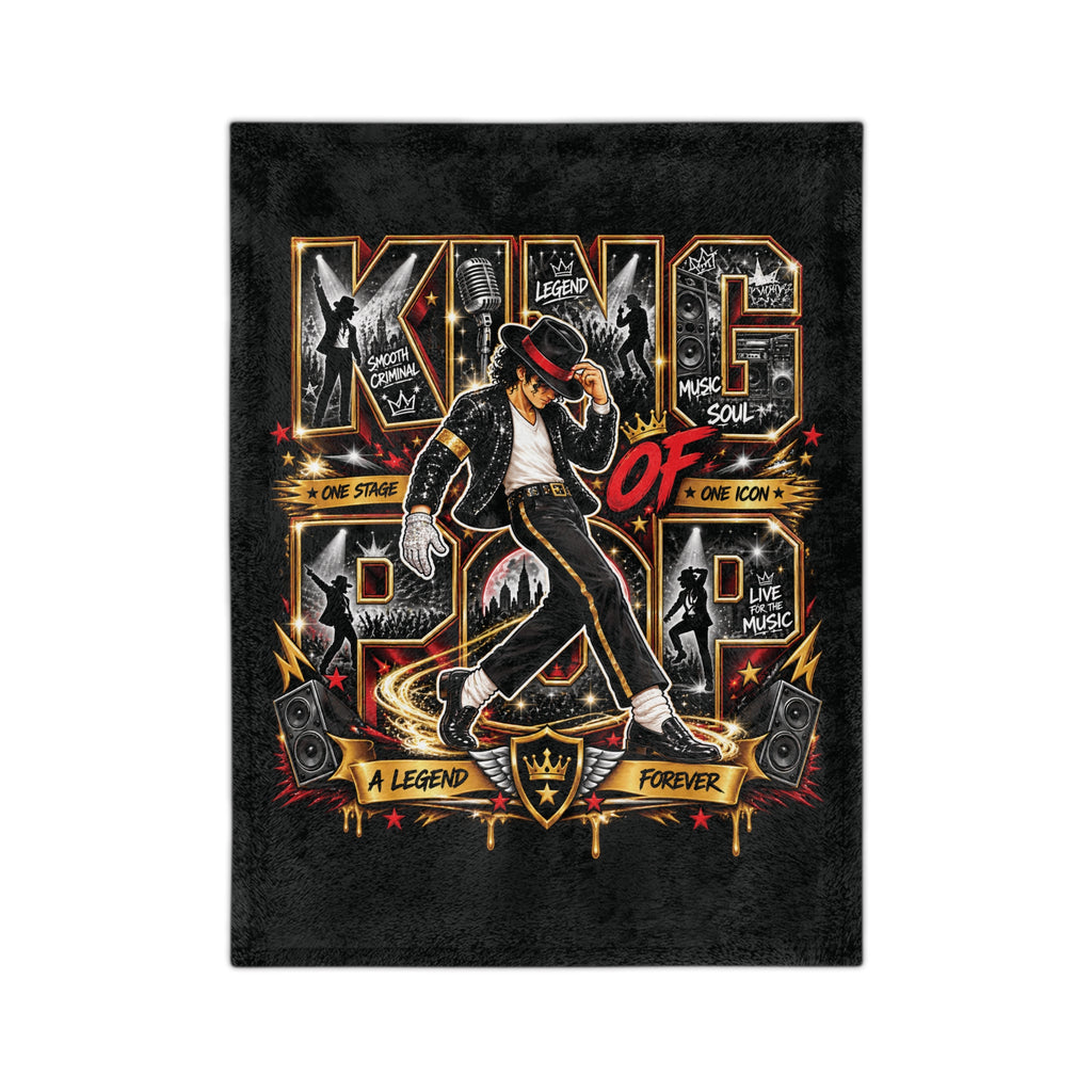 King of Pop Michael Jackson Dance Velvet Blanket | Music Legend Throw