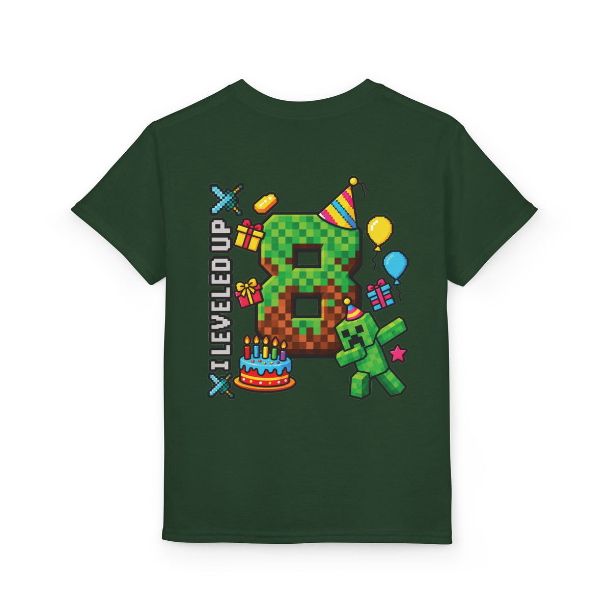 Bruh It’s My Birthday Minecraft-Inspired Youth T-Shirt