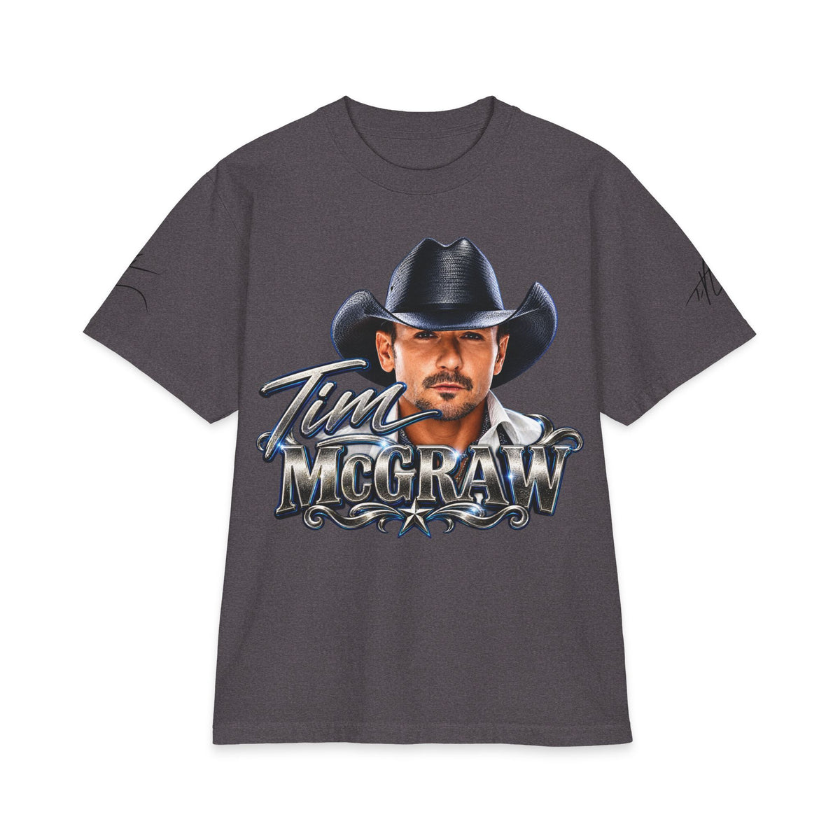 Country Singer Portrait McGraw Graphic Tee | Western Cowboy T-Shirt