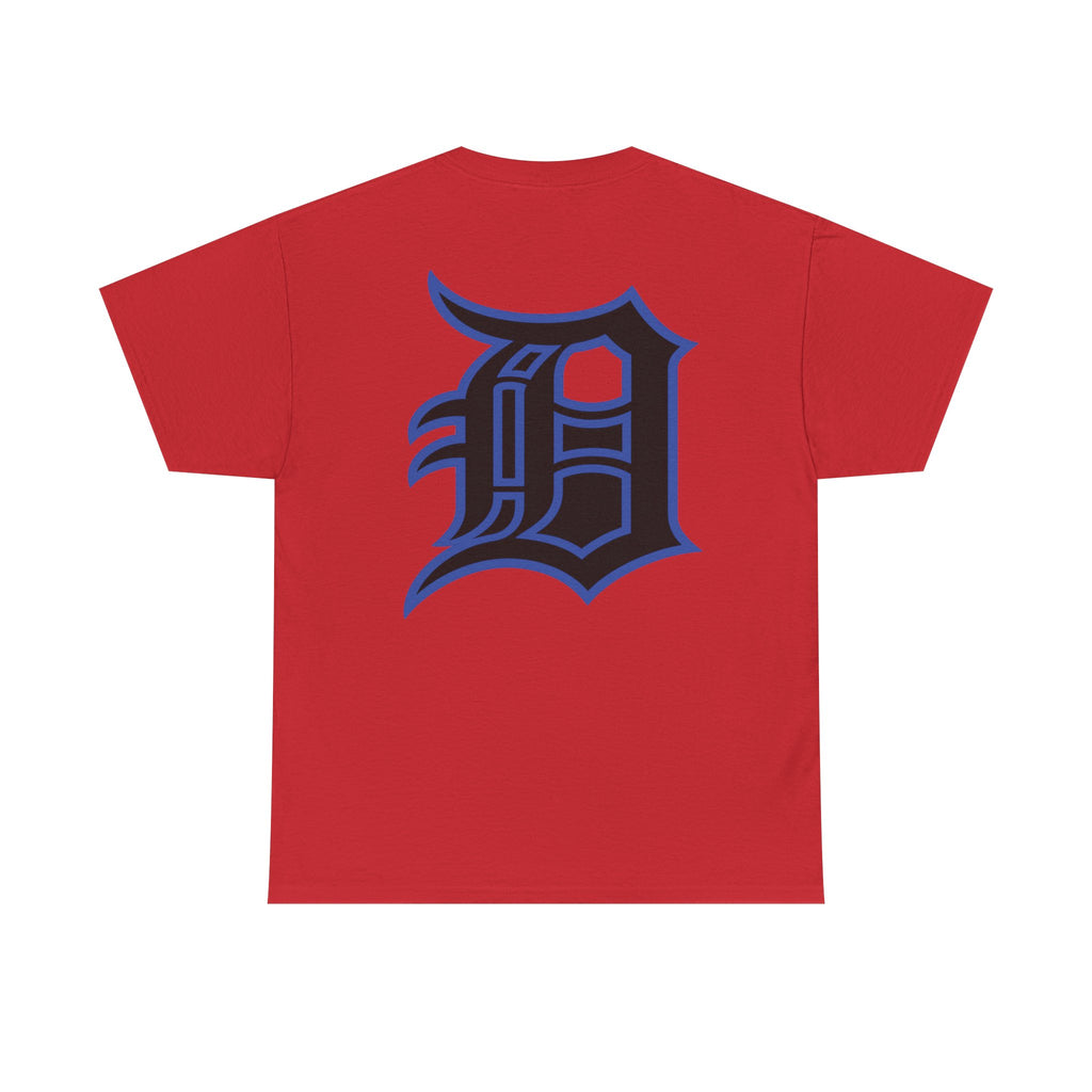 Detroit Basketball Lion Graphic Tee | Motor City D Old English Logo