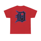 Detroit Basketball Lion Graphic Tee | Motor City D Old English Logo