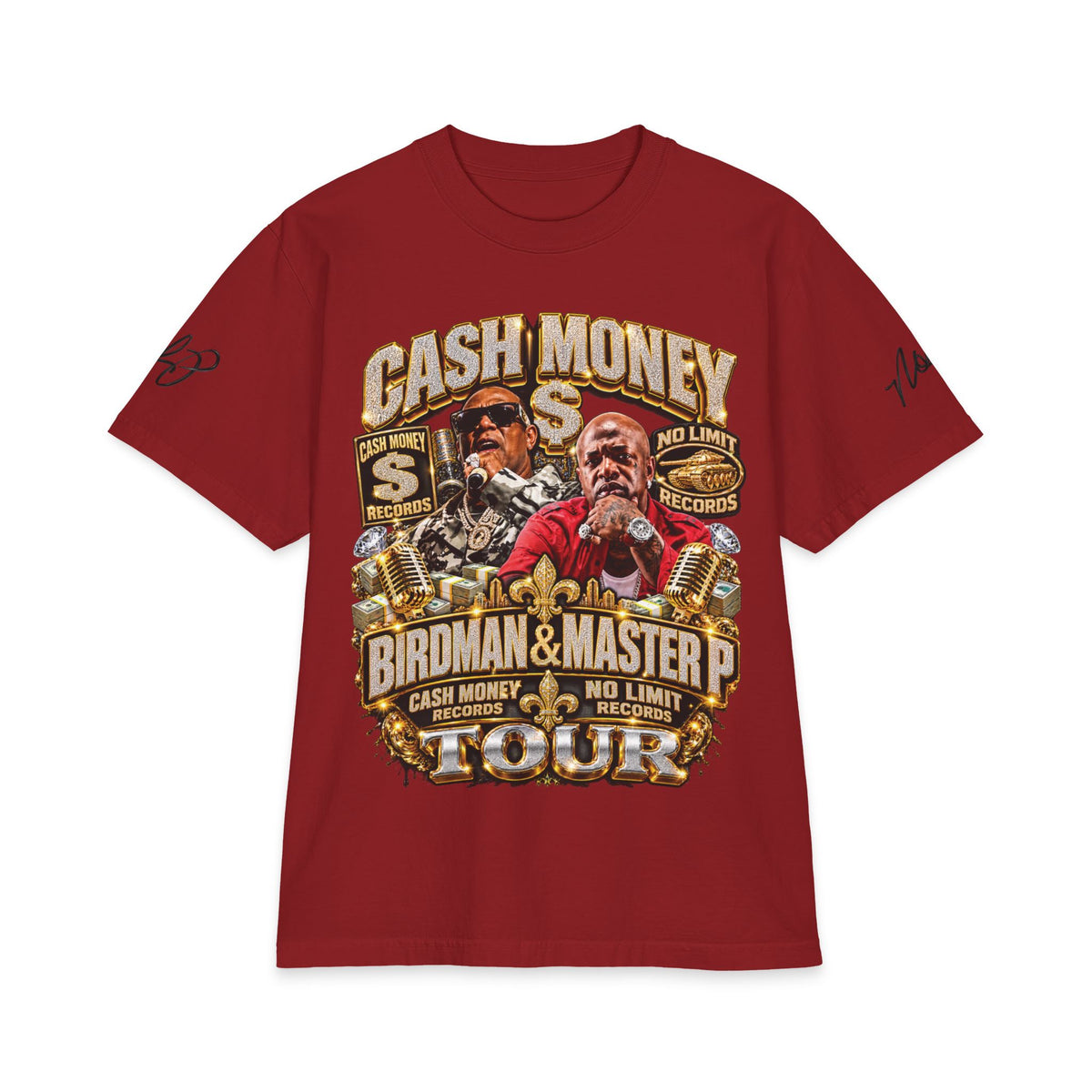 Cash Money Birdman & Master P Tour T-Shirt | Rap Hip Hop Vintage Logo