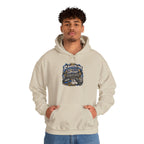Raised On hip hop Hoodie | Vintage Guitar Skull Band Design