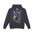 Dark Angel Illustration Hoodie | Winged Woman, Dripping Paint Art