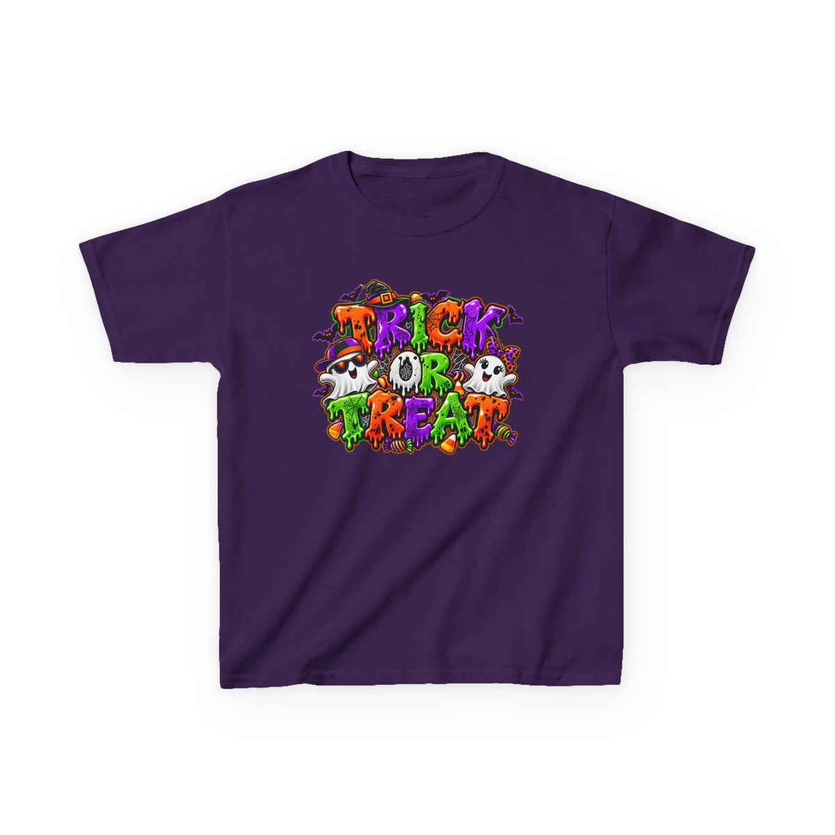Boy and Girl Trick or Treat Halloween Graphic Tee | Kids
