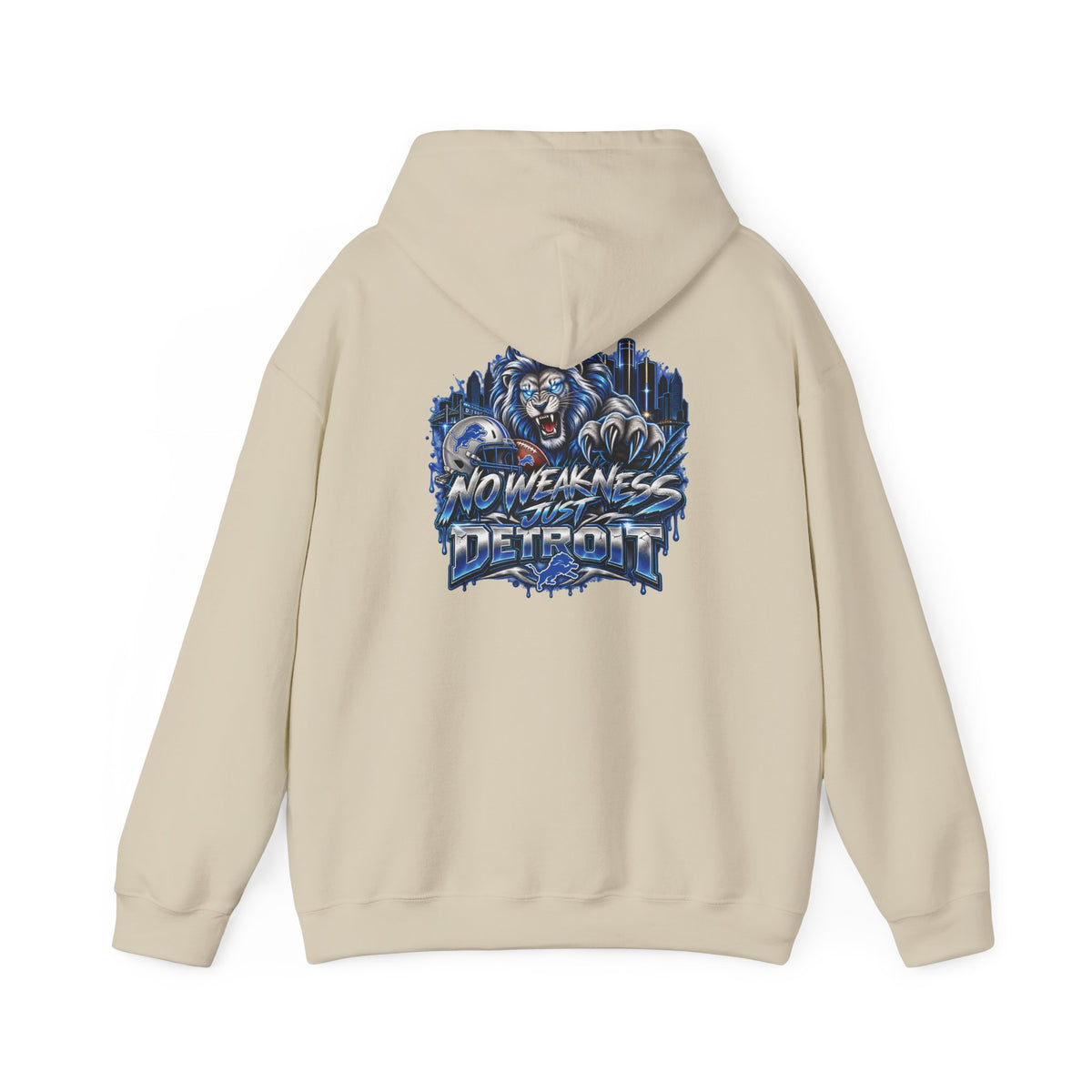 Detroit Lions Football Hoodie | No Weaknesses Team Spirit
