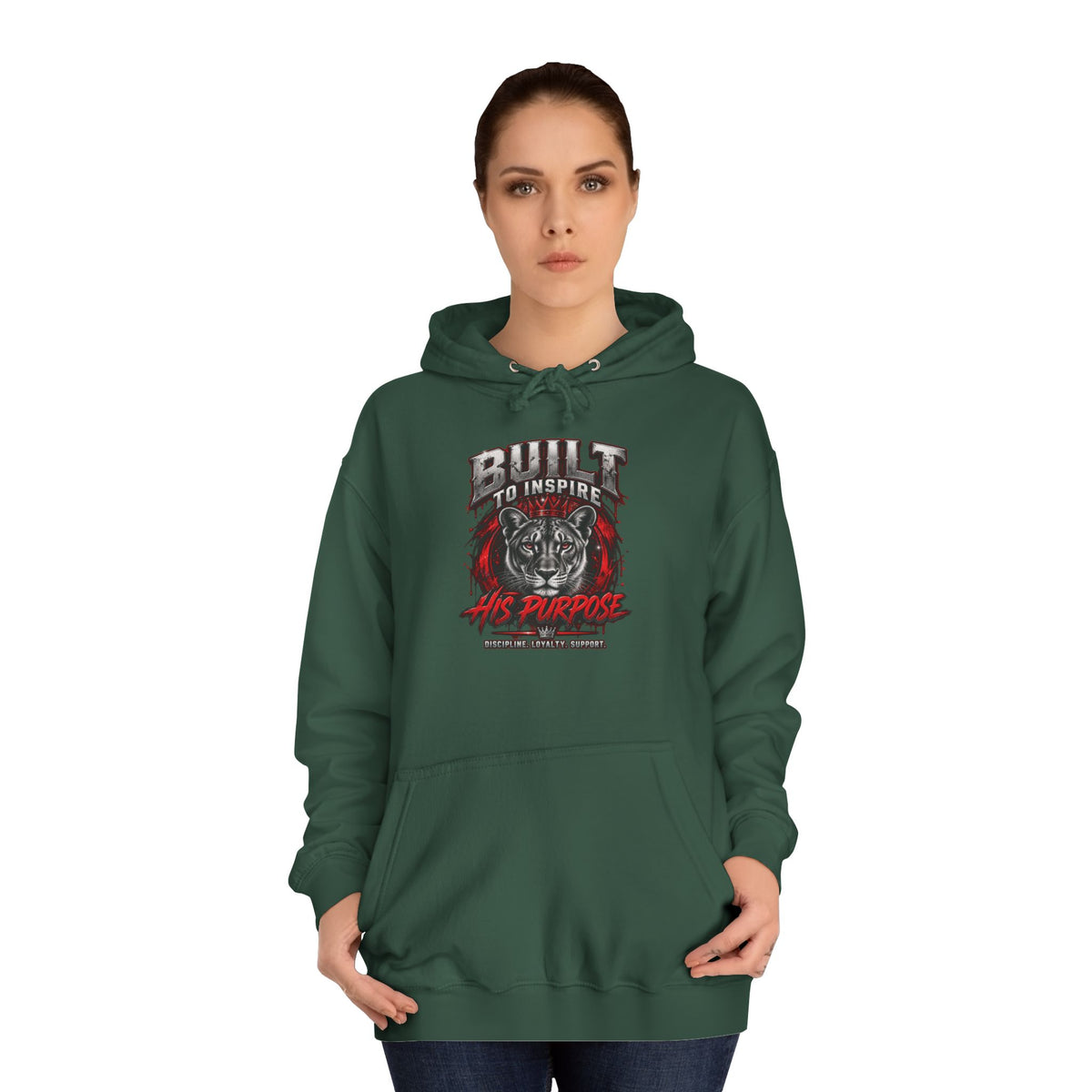 Built ro Inspire his Purpose Couples Graphic Hoodie