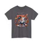 Detroit Tigers Mascot Baseball Tee | Vintage Tiger Batter Design