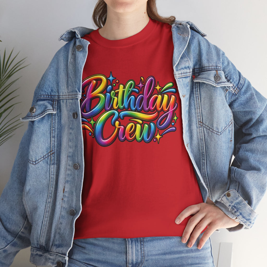 Birthday Crew Colorful Celebration T-Shirt