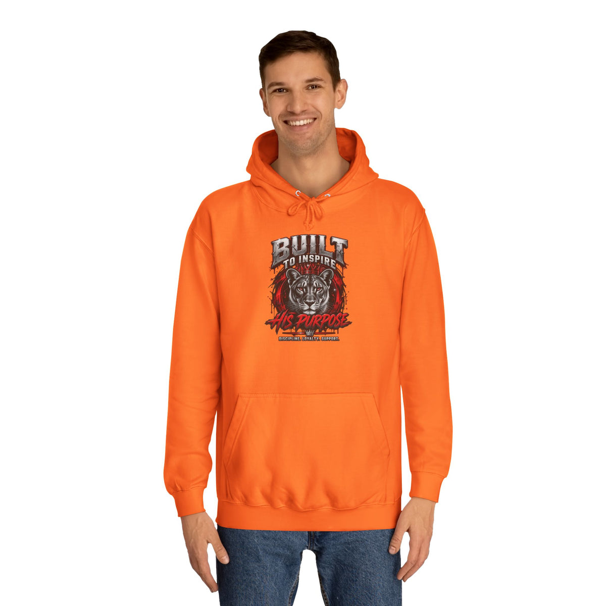 Built ro Inspire his Purpose Couples Graphic Hoodie