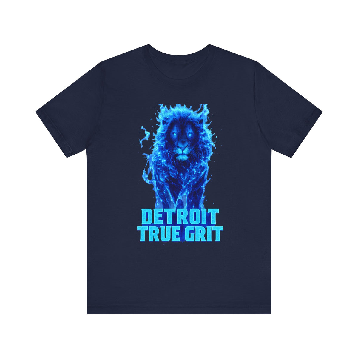 Blue Lion Detroit True Grit T-Shirt | City Pride, Athletic Graphic