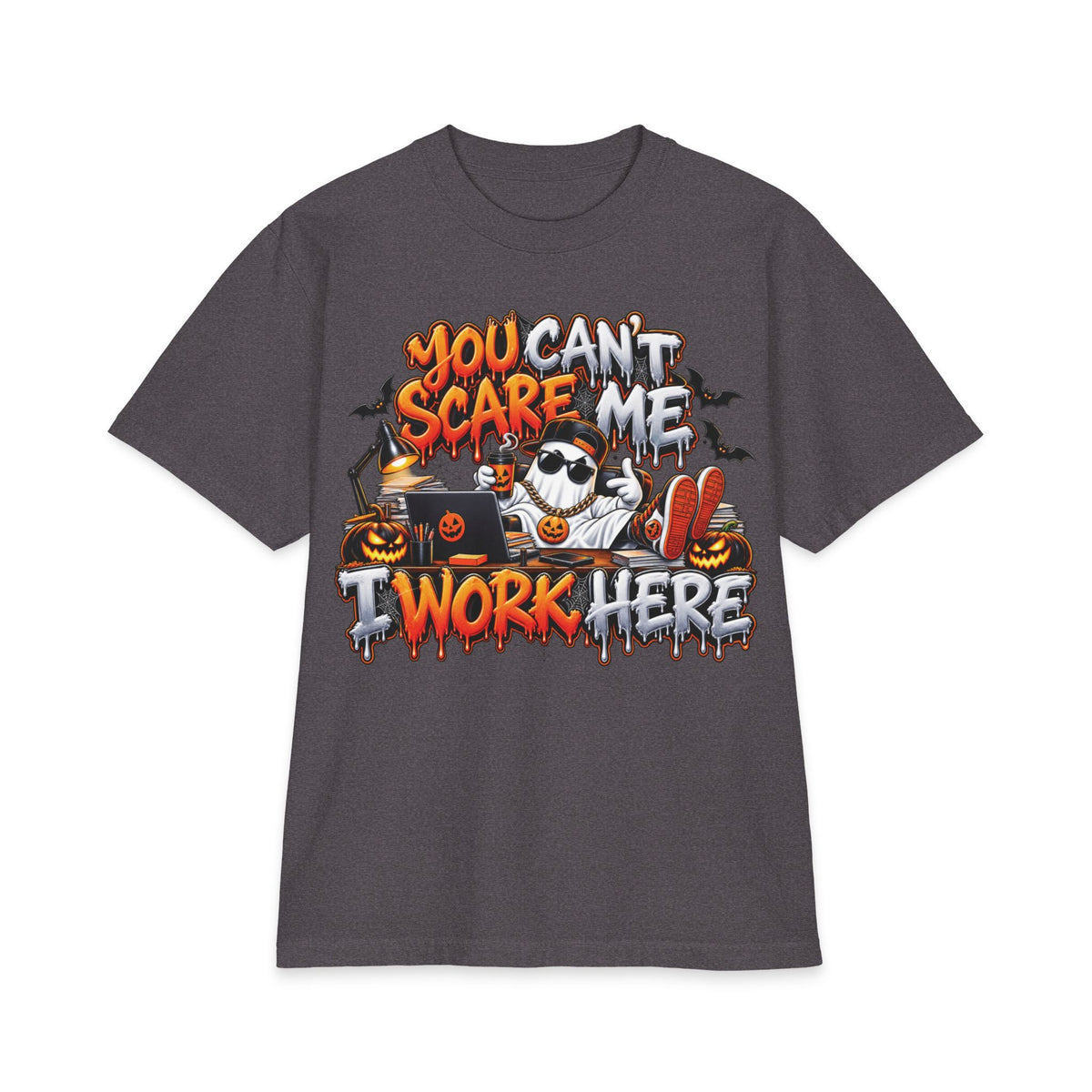 You Can't Scare Me I Work Here T-Shirt | Halloween Office Funny Shirt