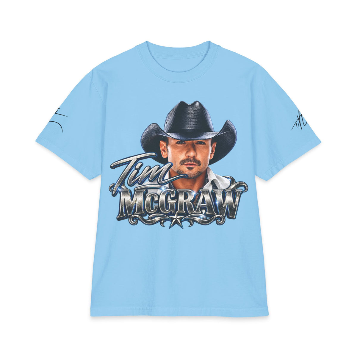 Country Singer Portrait McGraw Graphic Tee | Western Cowboy T-Shirt