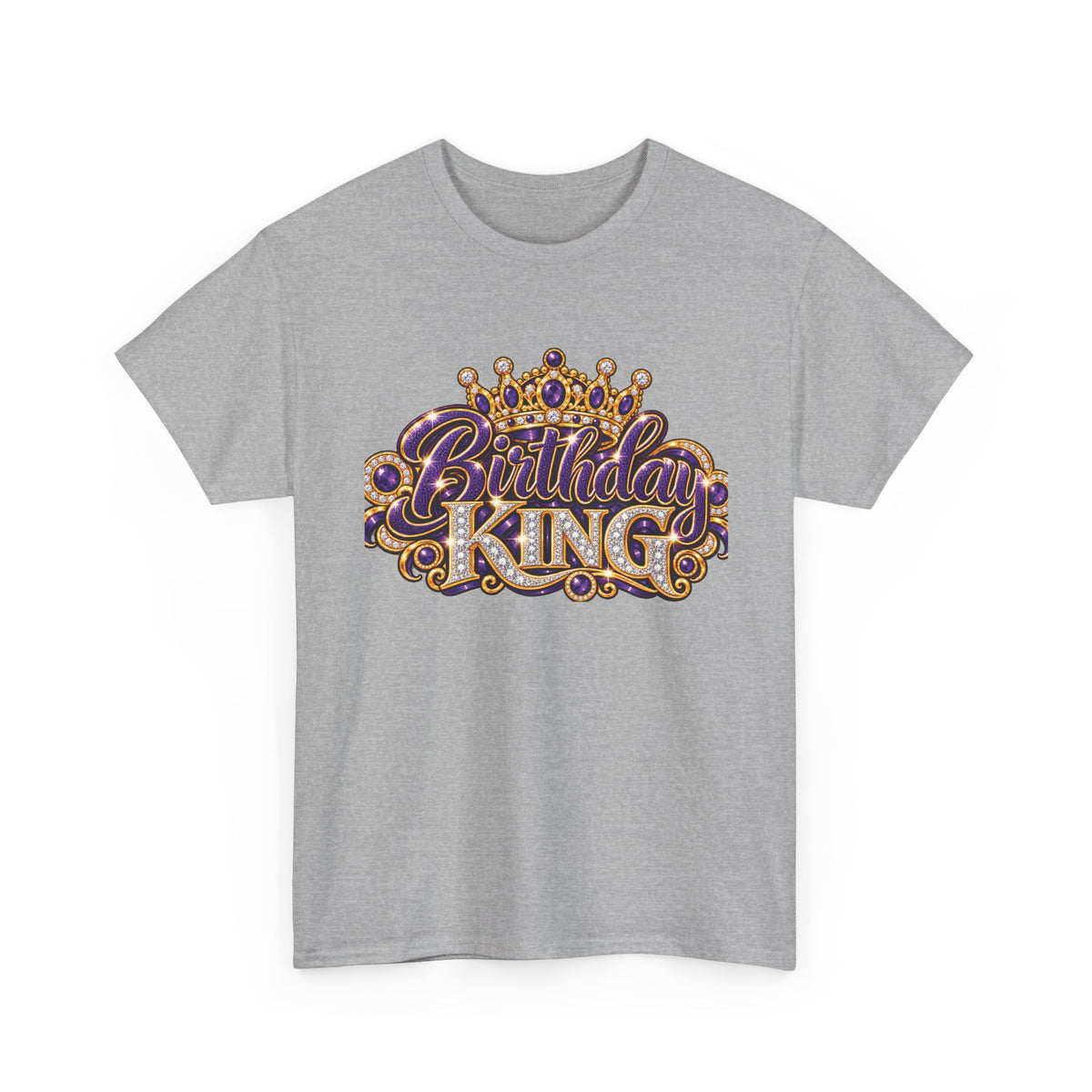 Birthday King Crown Graphic T-Shirt