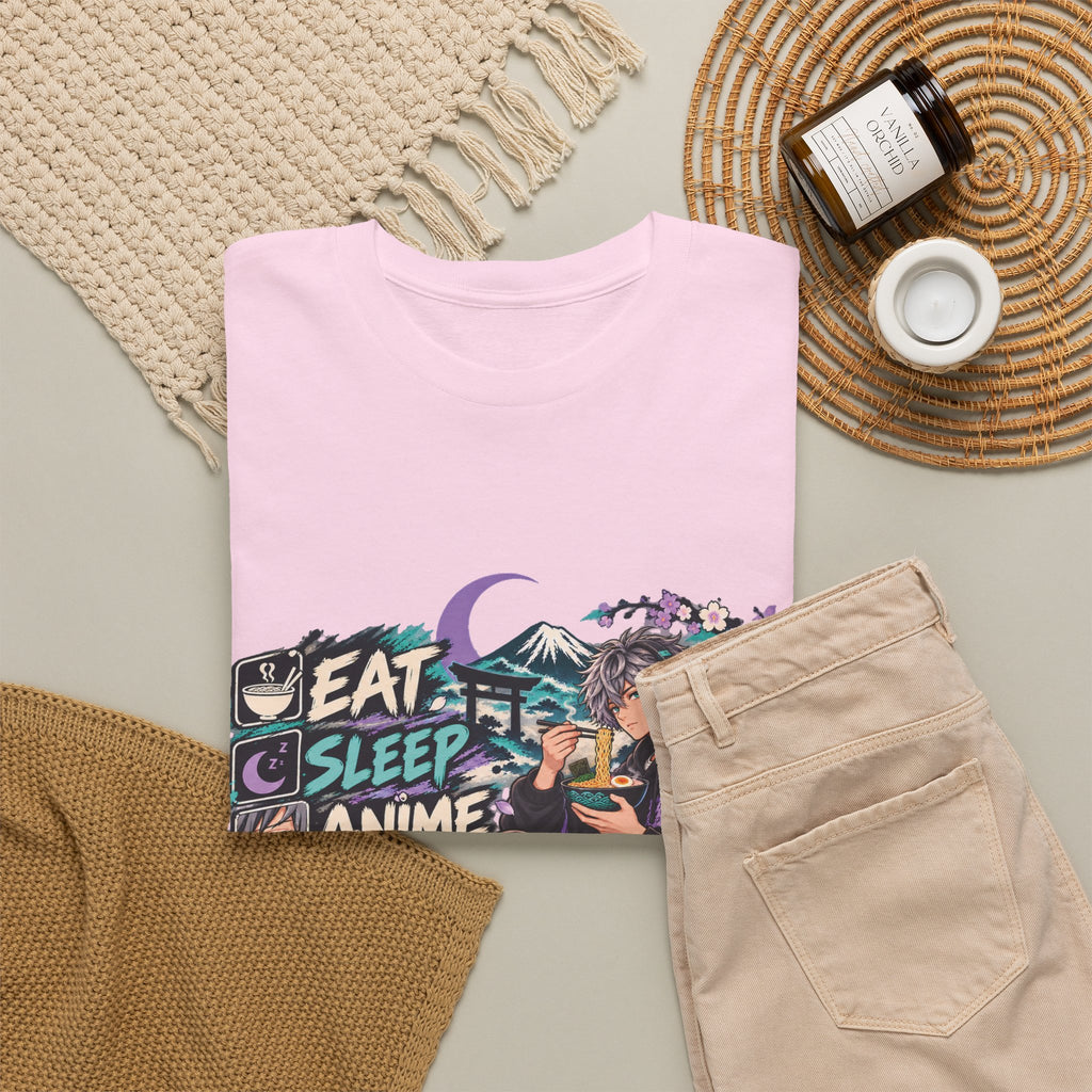 Eat Sleep Anime Gaming Repeat Video Game Graphic T-Shirt