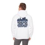 Detroit 313 Drip Skyline Hoodie | Graffiti Letter B Chest Design