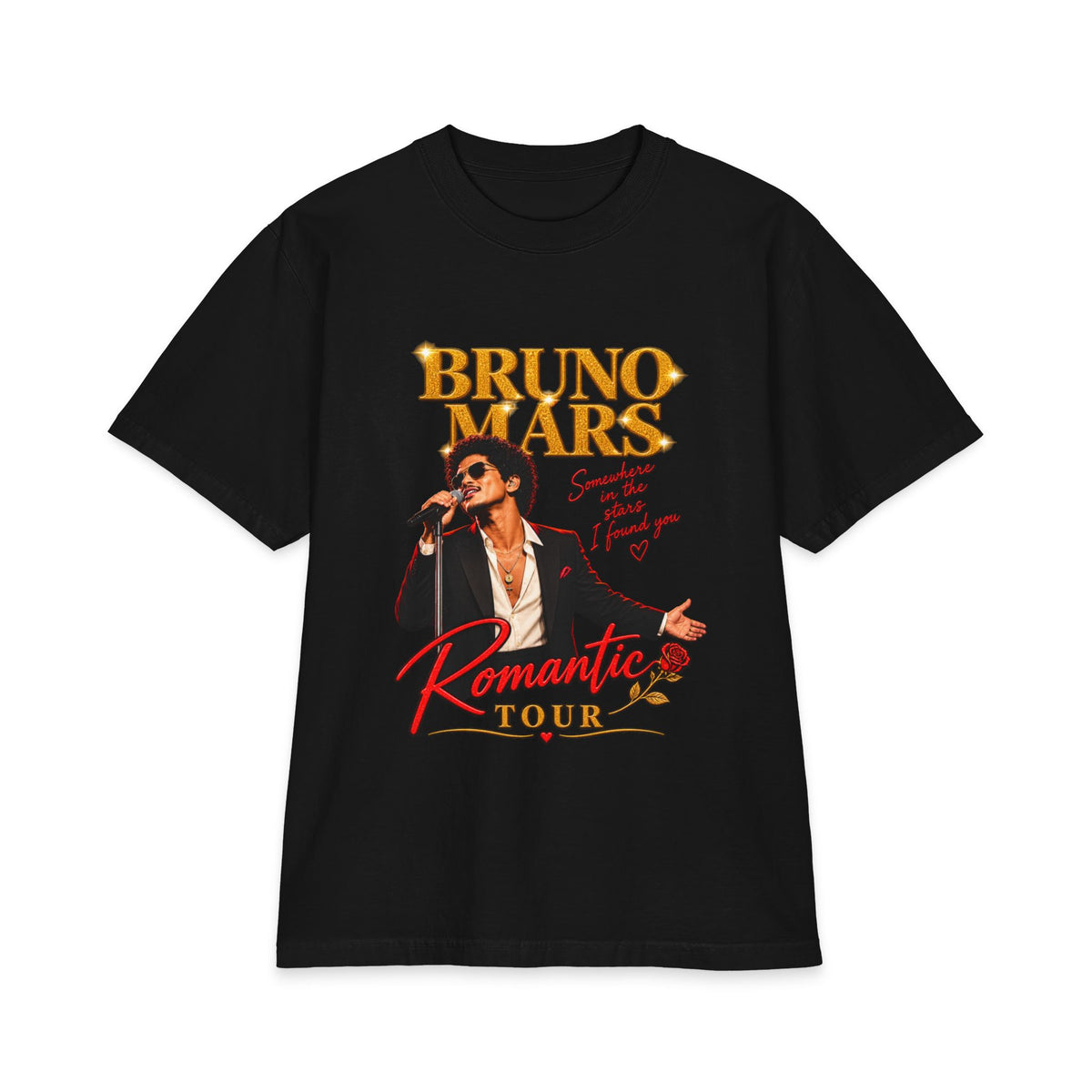 Bruno Mars Romantic Tour T-Shirt | Concert Band Tee