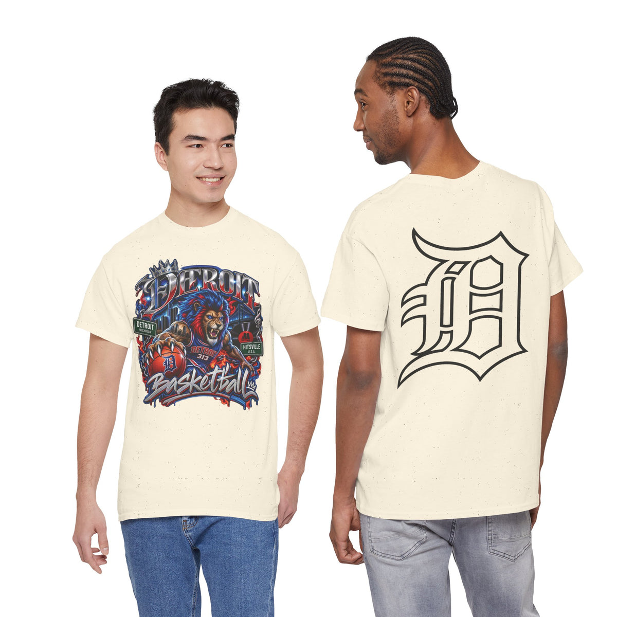 Detroit Basketball Tee | Motor City D Logo Shirt, Basketball Graphic